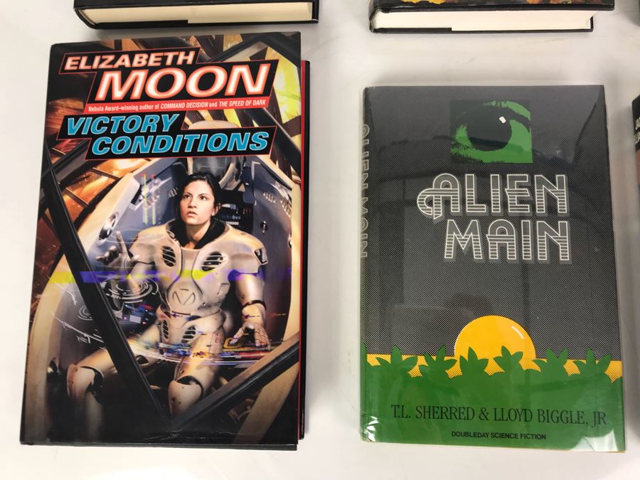 Set Of (8) Hardcover First Edition Science Fiction Books [Photo 2]