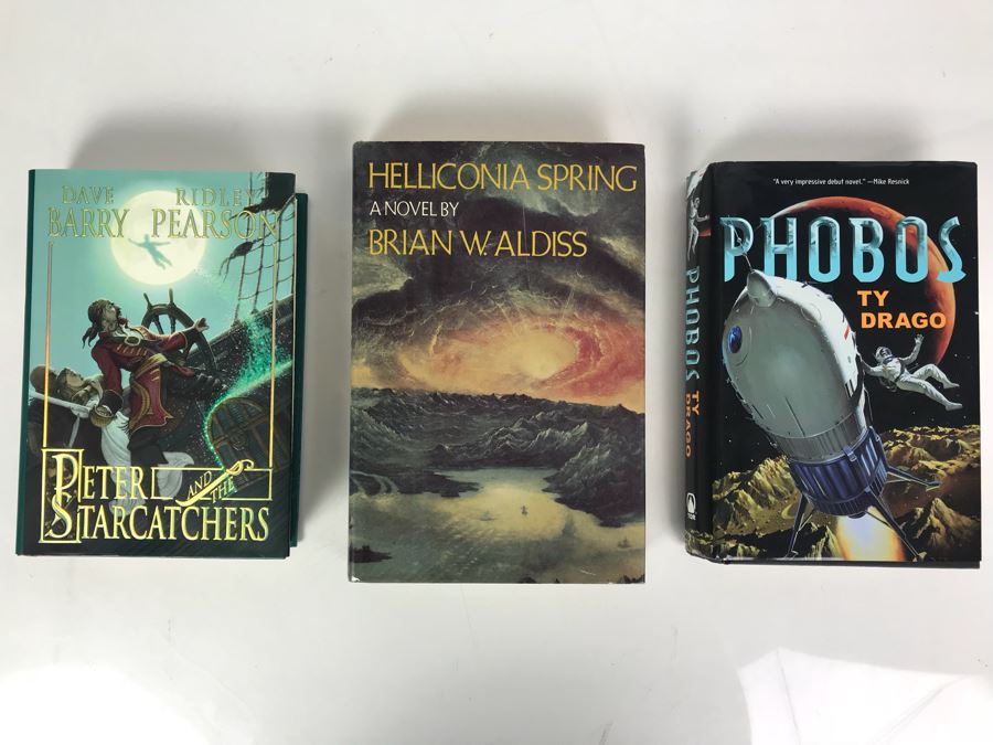 Set Of (3) Hardcover First Edition Science Fiction Books [Photo 1]
