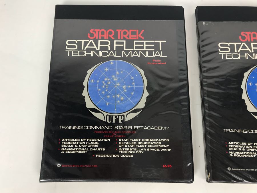 Pair Of Star Trek Star Fleet Technical Manuals Fully Illustrated [Photo 2]