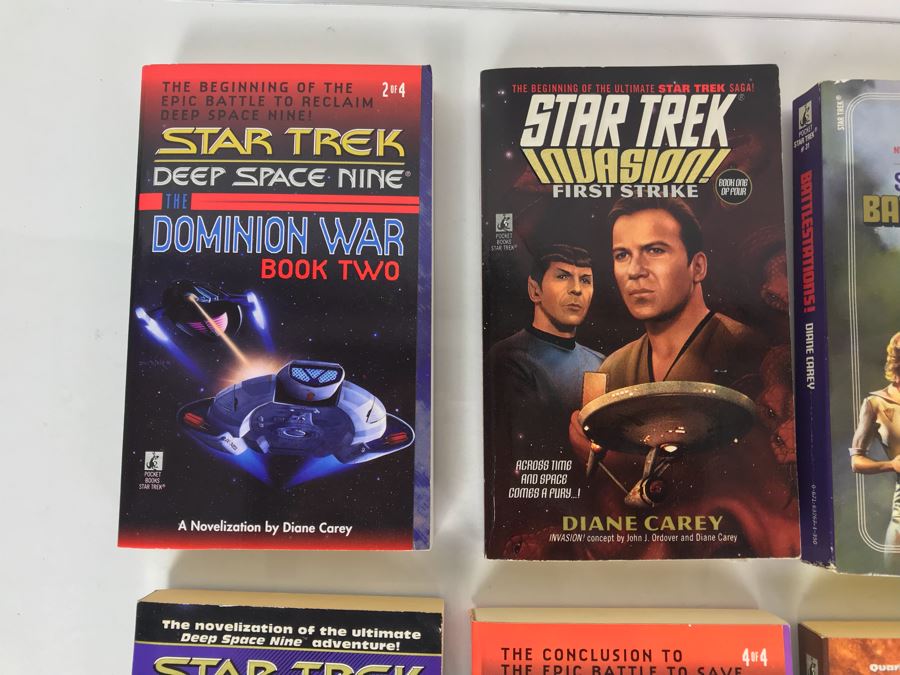 Collection Of Paperback Star Trek Books