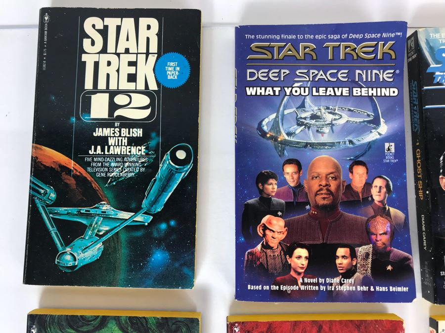 Collection Of Paperback Star Trek Books