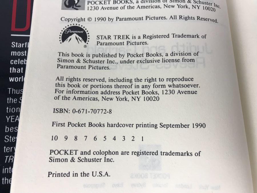 First Printing Hardcover Star Trek Books [Photo 2]