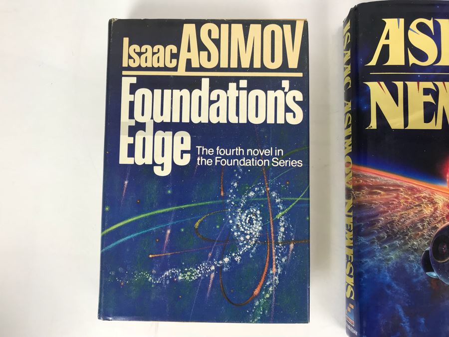 Isaac Asimov First Editon Hardcover Books: Foundation's Edge, Robots And Empire And Nemesis [Photo 2]