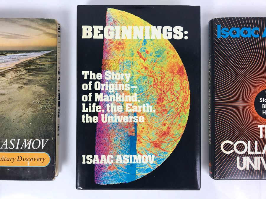 Isaac Asimov First Editon Hardcover Books: The Collapsing Universe, The Story Of Origins - Of Mankind, Life, The Earth, The Universe, Twentieth Century Disovery [Photo 2]