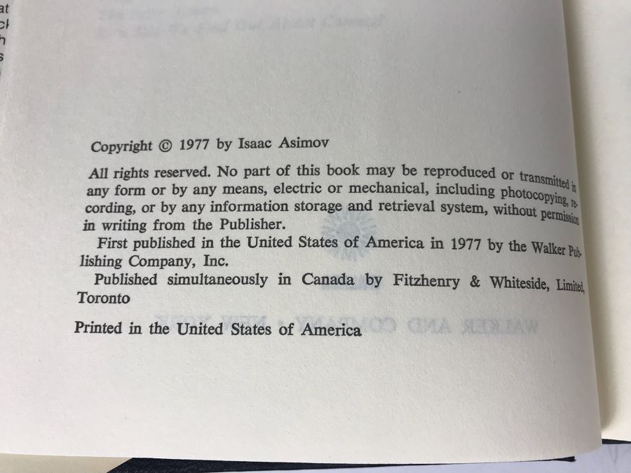 Isaac Asimov First Editon Hardcover Books: The Collapsing Universe, The Story Of Origins - Of Mankind, Life, The Earth, The Universe, Twentieth Century Disovery [Photo 5]