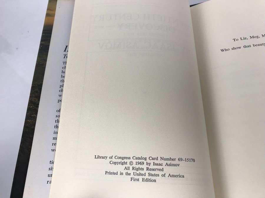 Isaac Asimov First Editon Hardcover Books: The Collapsing Universe, The Story Of Origins - Of Mankind, Life, The Earth, The Universe, Twentieth Century Disovery [Photo 7]