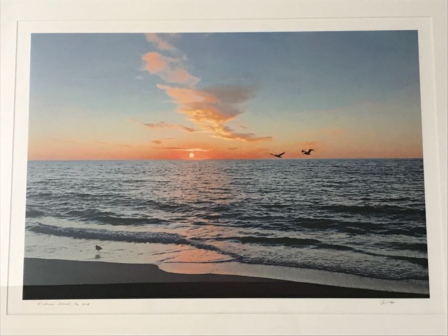 JUST ADDED Framed Photograph Of Redondo Beach CA Signed By Photographer   29904 J3jk 