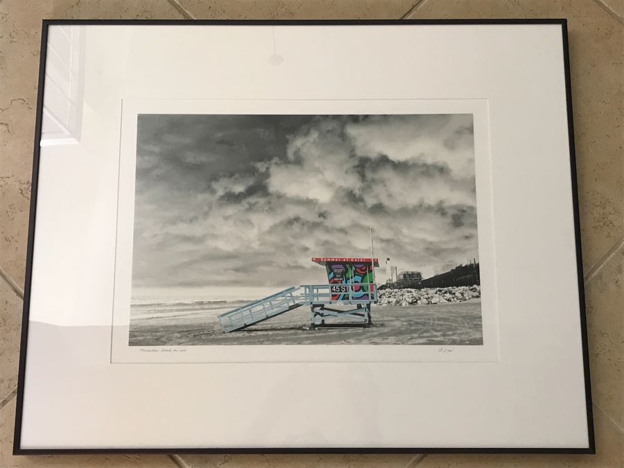 JUST ADDED - Framed Photograph Of Manhattan Beach, CA Signed By Photographer [Photo 2]