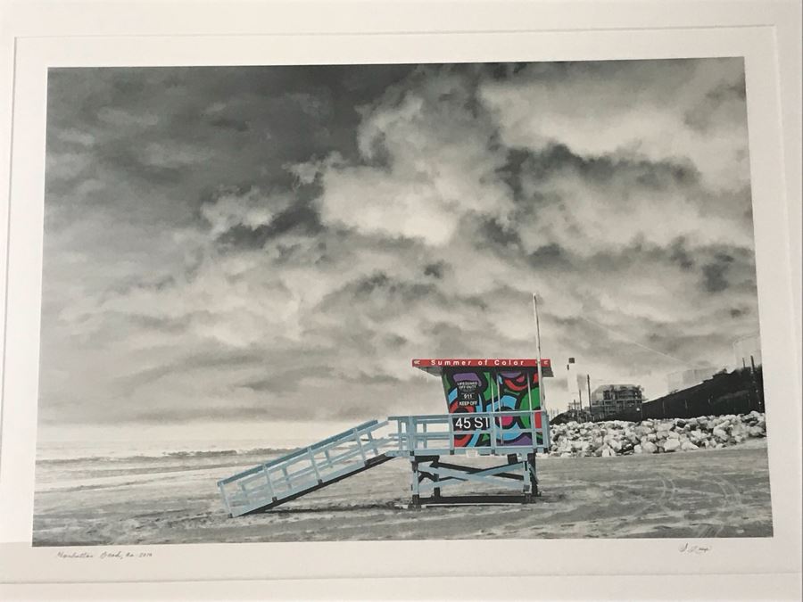 JUST ADDED - Framed Photograph Of Manhattan Beach, CA Signed By Photographer [Photo 3]