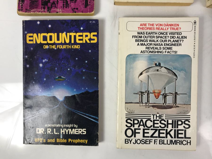 Collection Of UFO Related Paperback Books And (1) First Edition