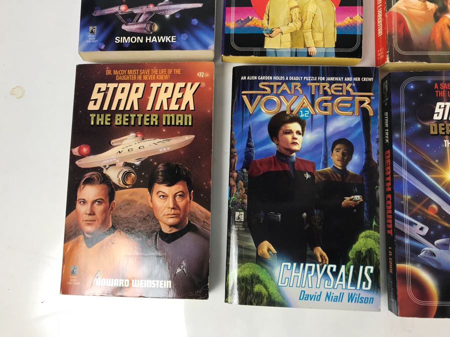 Collection Of Star Trek Paperback Books [Photo 2]