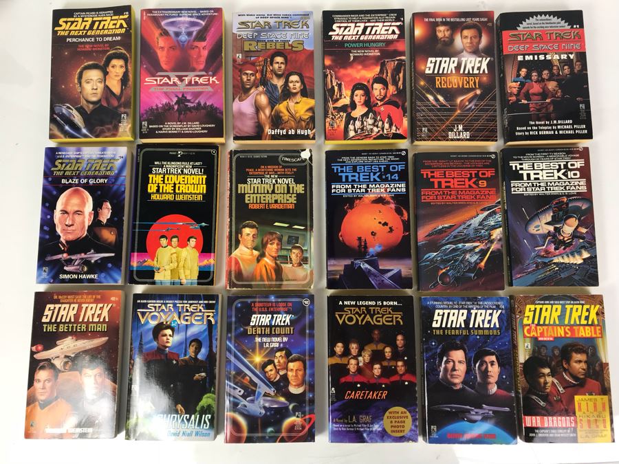 Collection Of Star Trek Paperback Books [Photo 1]