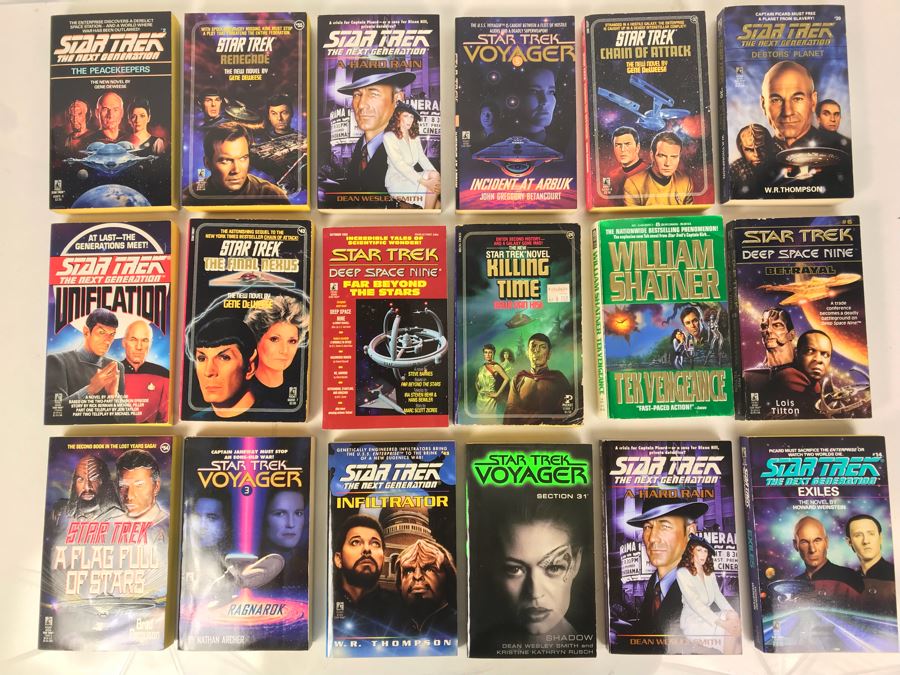 Collection Of Star Trek Paperback Books [Photo 2]