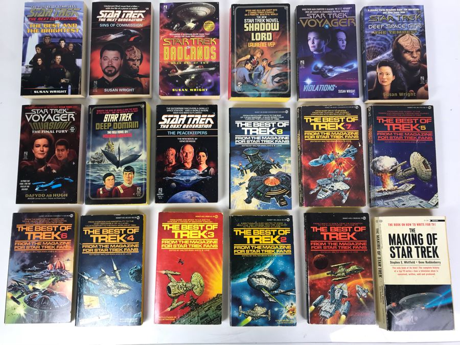 Collection Of Star Trek Paperback Books