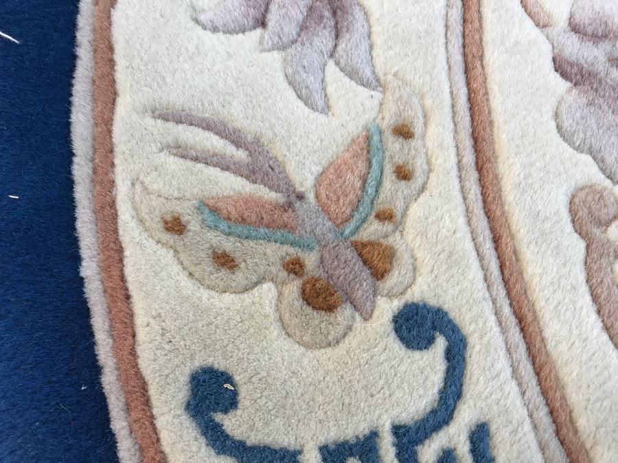 JUST ADDED - Round Chinese Wool Rug 63'Dia [Photo 7]