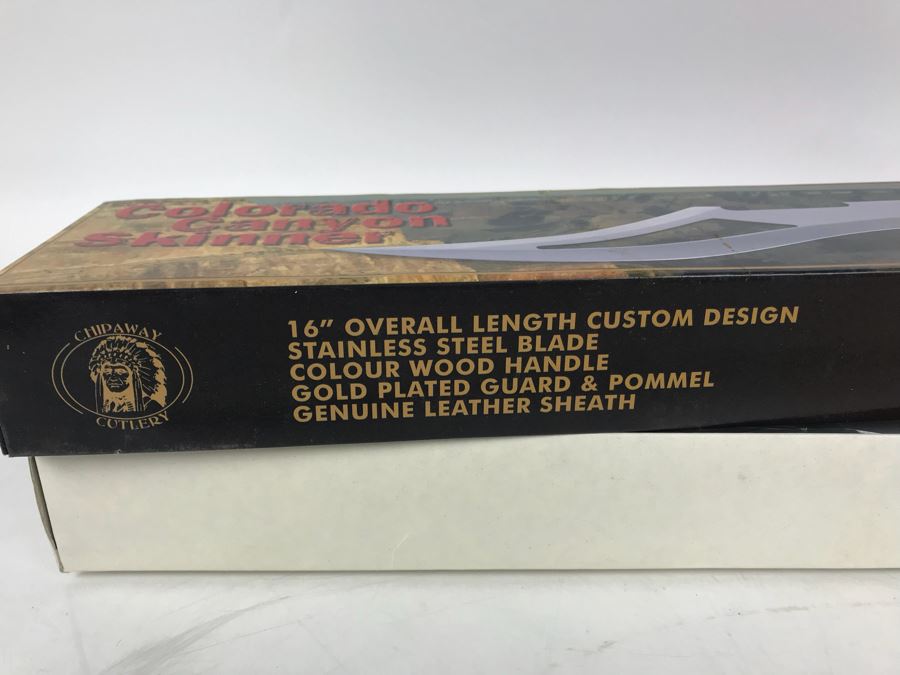 Pair Of Chipaway Cutlery Colorado Canyon Skinner Fantasy Knives New Old Stock [Photo 5]