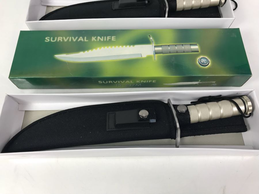 Pair Of Survival Knives New Old Stock 15-437M [Photo 2]