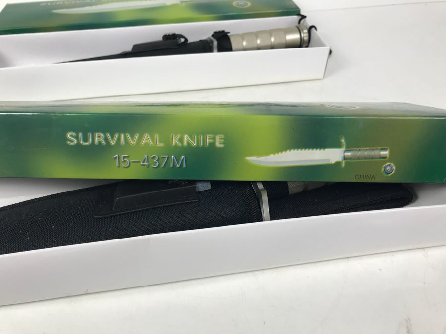 Pair Of Survival Knives New Old Stock 15-437M [Photo 3]