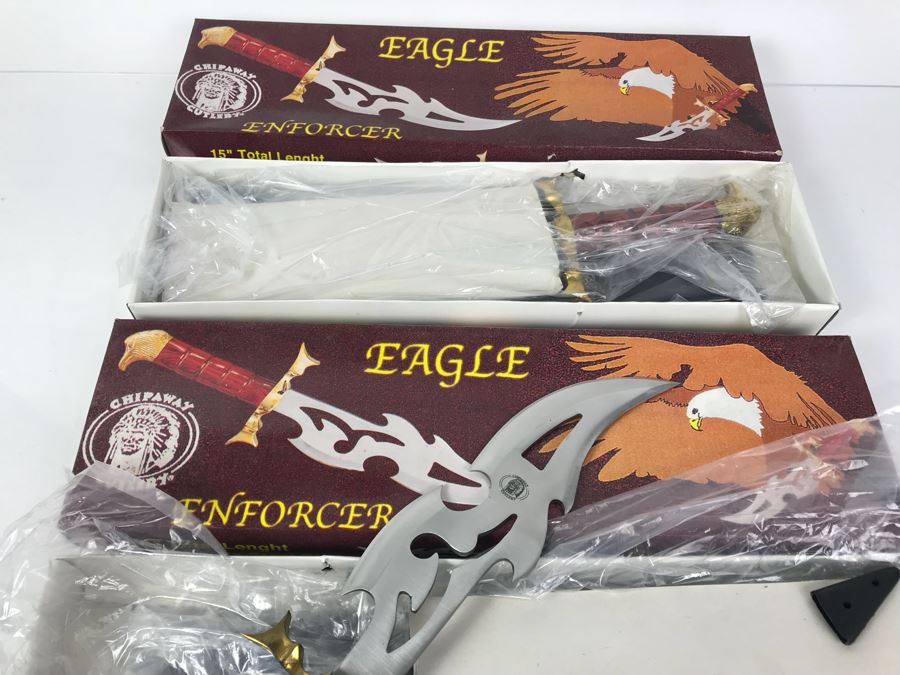 Pair Of Chipaway Cutlery Eagle Enforcer Fantasy Knives [Photo 7]