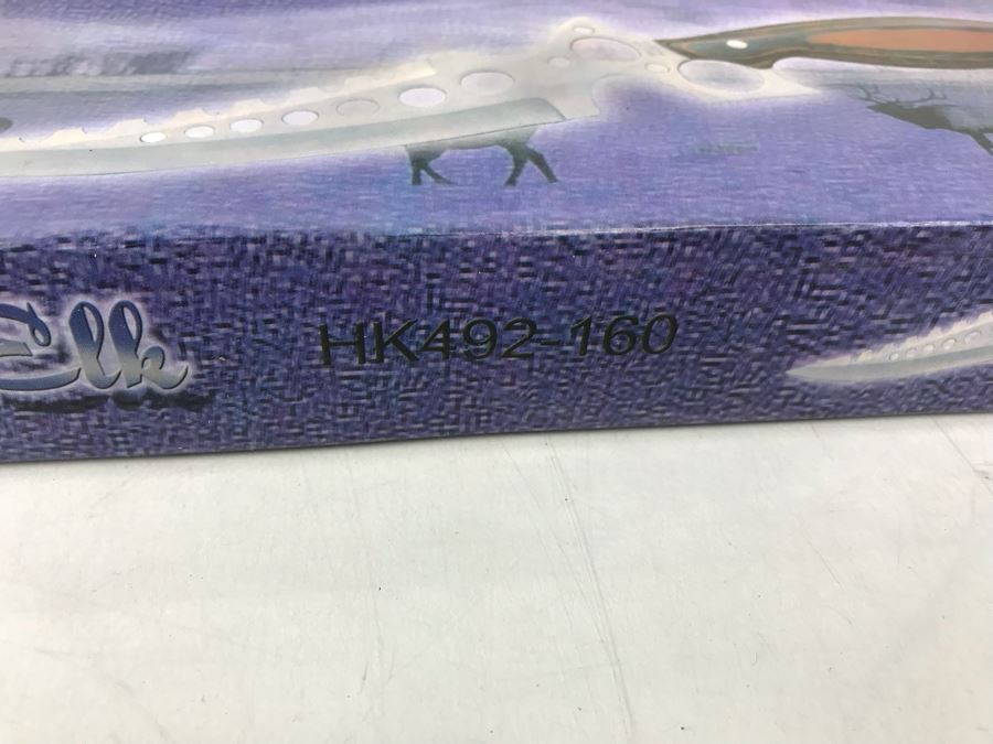 Pair Of Fantasy Knives Spotted Elk New Old Stock [Photo 7]