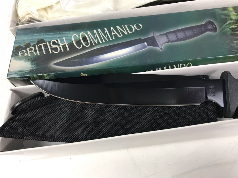 (3) Fantasy Knives: British Commando Knife, Hunting Knife And Operation Freedom Knife New Old Stock [Photo 3]