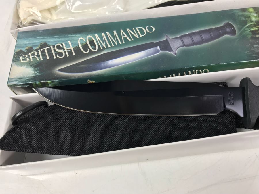 (3) Fantasy Knives: British Commando Knife, Hunting Knife And Operation Freedom Knife New Old Stock [Photo 4]