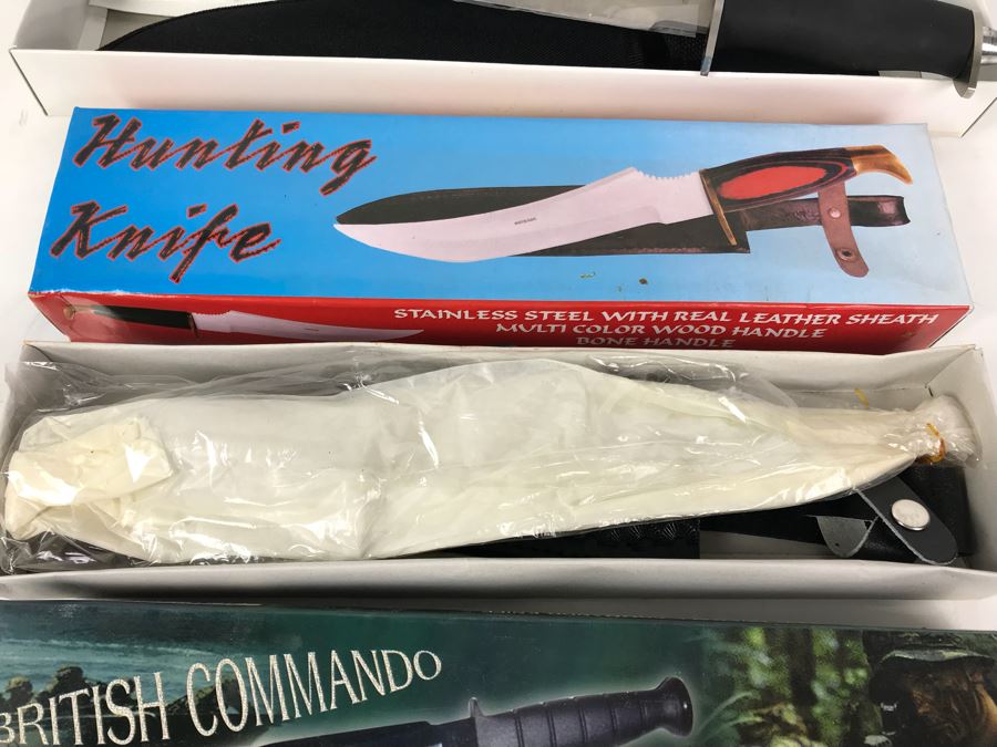 (3) Fantasy Knives: British Commando Knife, Hunting Knife And Operation Freedom Knife New Old Stock [Photo 5]