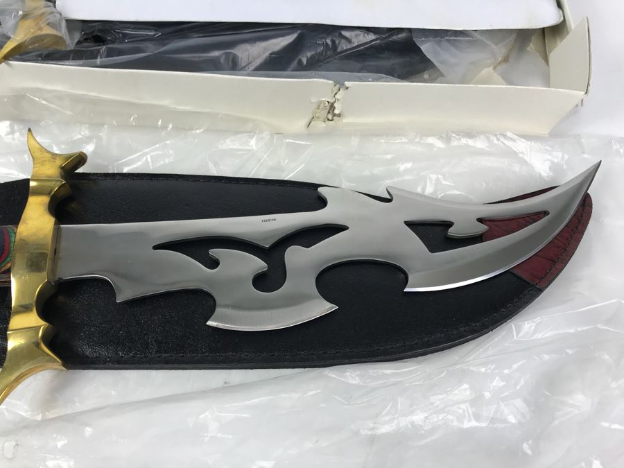 Pair Of Fantasy Knives By Chipaway Cutlery Made In Pakistan CW-186 CW [Photo 5]