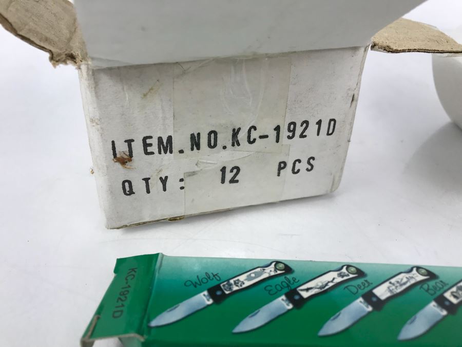 Wildlife Series Pocket Knives New Old Stock 12 Pieces And The Vulture II Pocket Knives New Old Stock 8 Pieces [Photo 5]