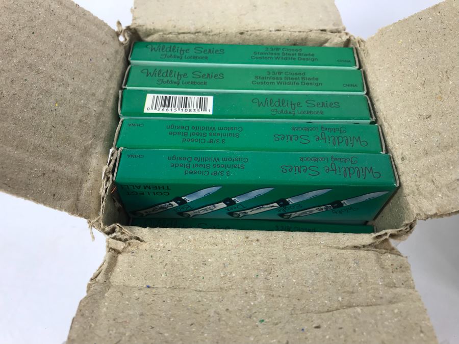 Wildlife Series Pocket Knives New Old Stock 12 Pieces And The Vulture II Pocket Knives New Old Stock 8 Pieces [Photo 4]