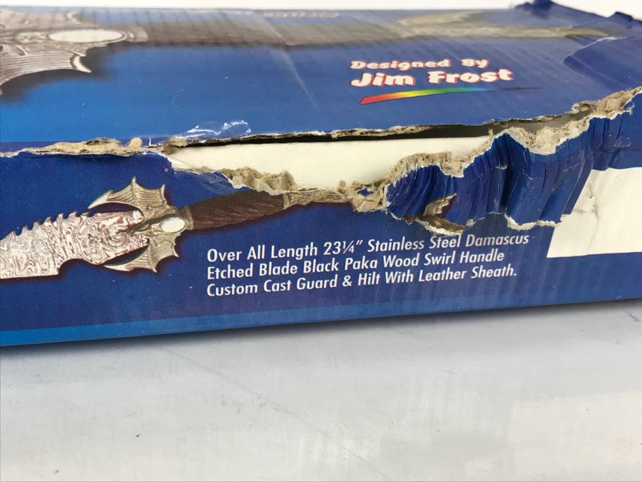 Set Of (2) Fantasy Knives With Boxes: Immortal Warrior And The Guardian By Frost Cutlery [Photo 23]