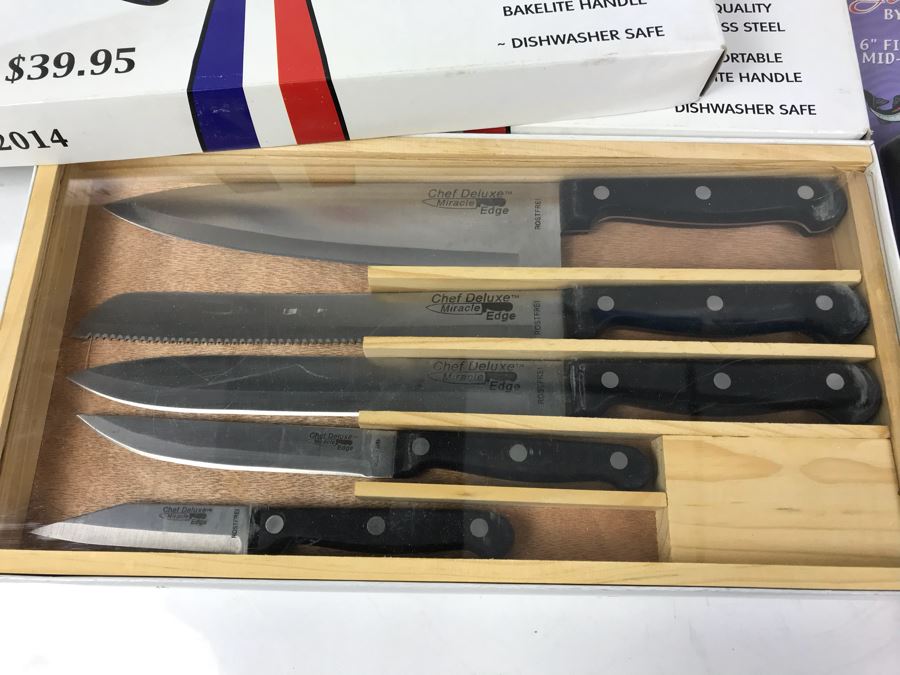 (7) Frost Cutlery Knives Steak Kitchen Fillet Knives New Old Stock [Photo 4]