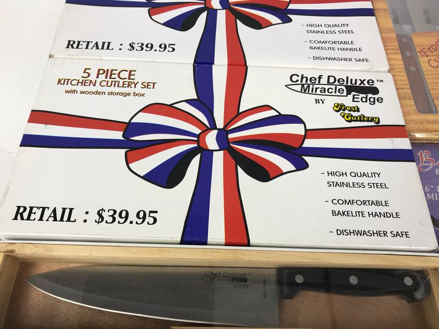 (7) Frost Cutlery Knives Steak Kitchen Fillet Knives New Old Stock [Photo 6]