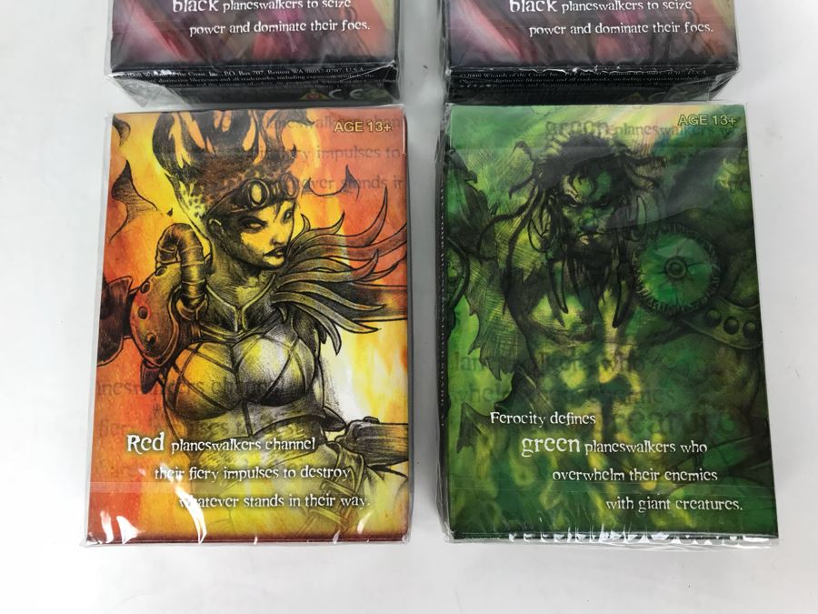 (4) Sealed Vintage 2008 Magic The Gathering Planeswalker Game Cards [Photo 3]