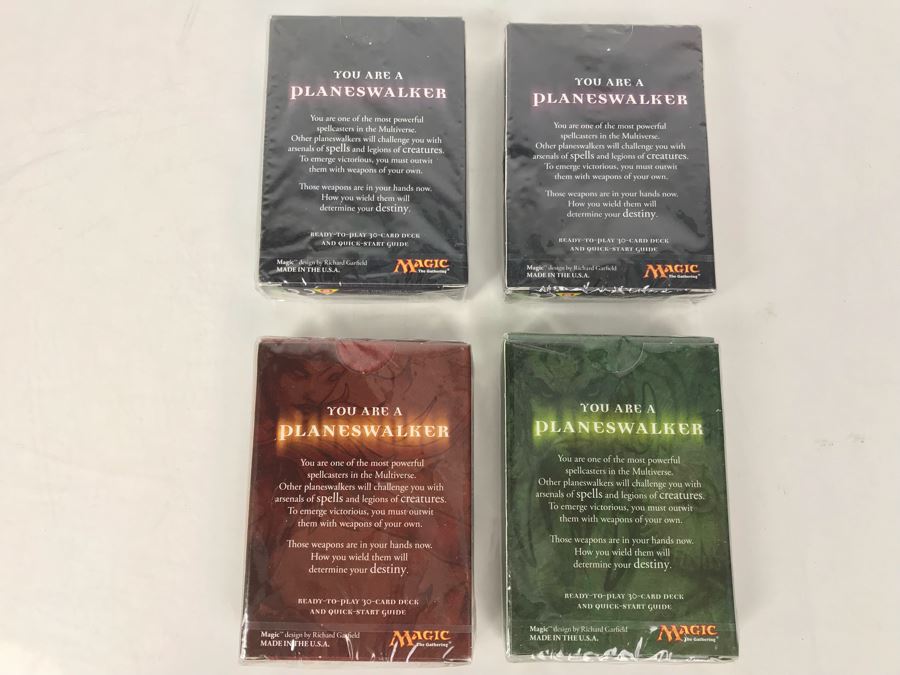(4) Sealed Vintage 2008 Magic The Gathering Planeswalker Game Cards [Photo 8]