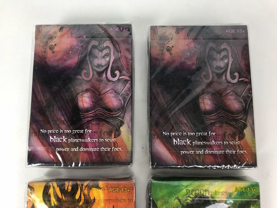 (4) Sealed Vintage 2008 Magic The Gathering Planeswalker Game Cards [Photo 2]
