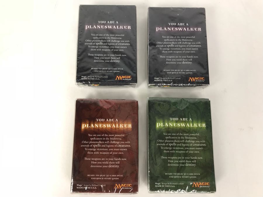 (4) Sealed Vintage 2008 Magic The Gathering Planeswalker Game Cards [Photo 7]