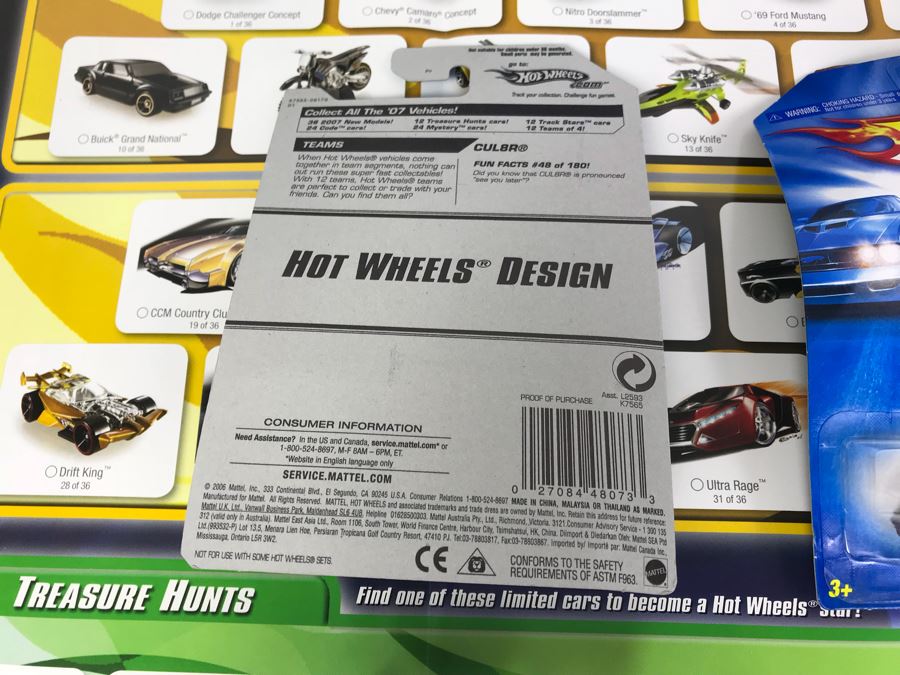 Hot Wheels Poster With (6) New Old Stock Hot Wheels Cars [Photo 11]