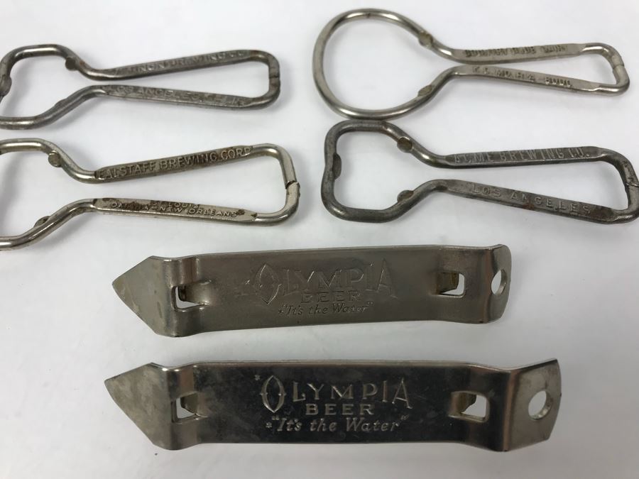 (6) Collection Of Vintage Beer Advertising Church Key Bottle Cap Openers [Photo 2]