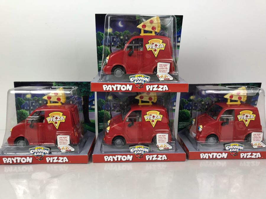 (4) The Chevron Cars Payton Pizza New Old Stock  [Photo 1]