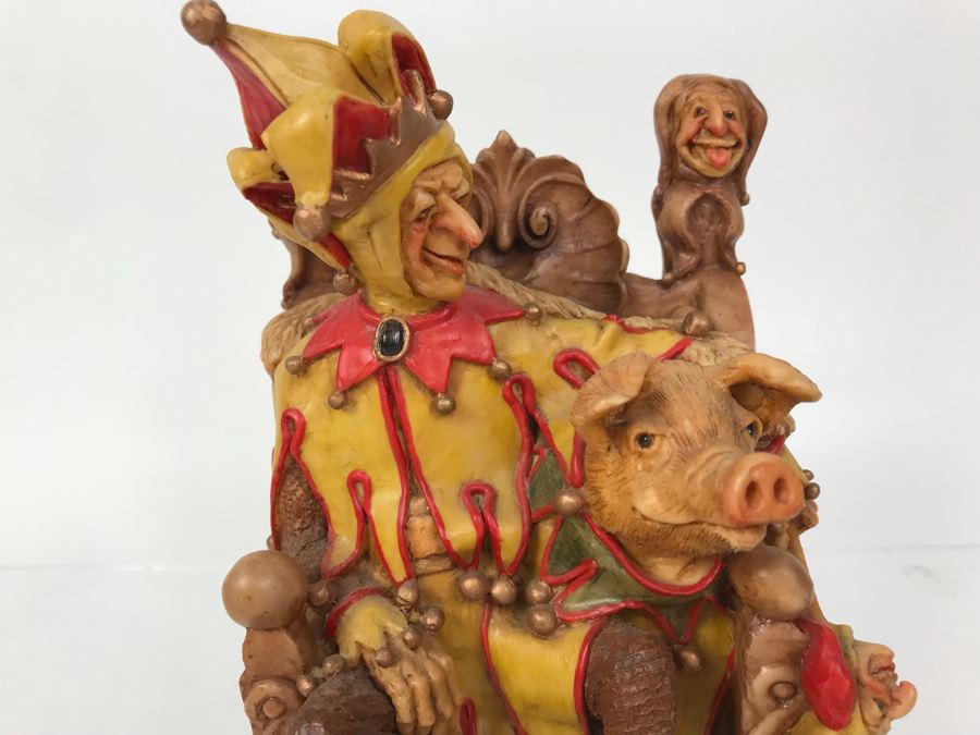 Limited Edition Lilliput Lane Land Of Legend Hap Henriksen Figurine 'His Majestic Majesty Baldrick The Incredibly Simple' Vintage 1989 Number 120 [Photo 3]