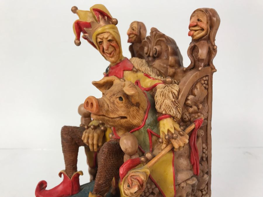 Limited Edition Lilliput Lane Land Of Legend Hap Henriksen Figurine 'His Majestic Majesty Baldrick The Incredibly Simple' Vintage 1989 Number 120 [Photo 8]