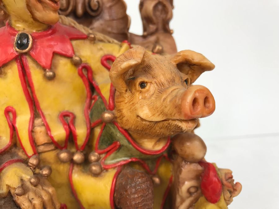 Limited Edition Lilliput Lane Land Of Legend Hap Henriksen Figurine 'His Majestic Majesty Baldrick The Incredibly Simple' Vintage 1989 Number 120 [Photo 4]