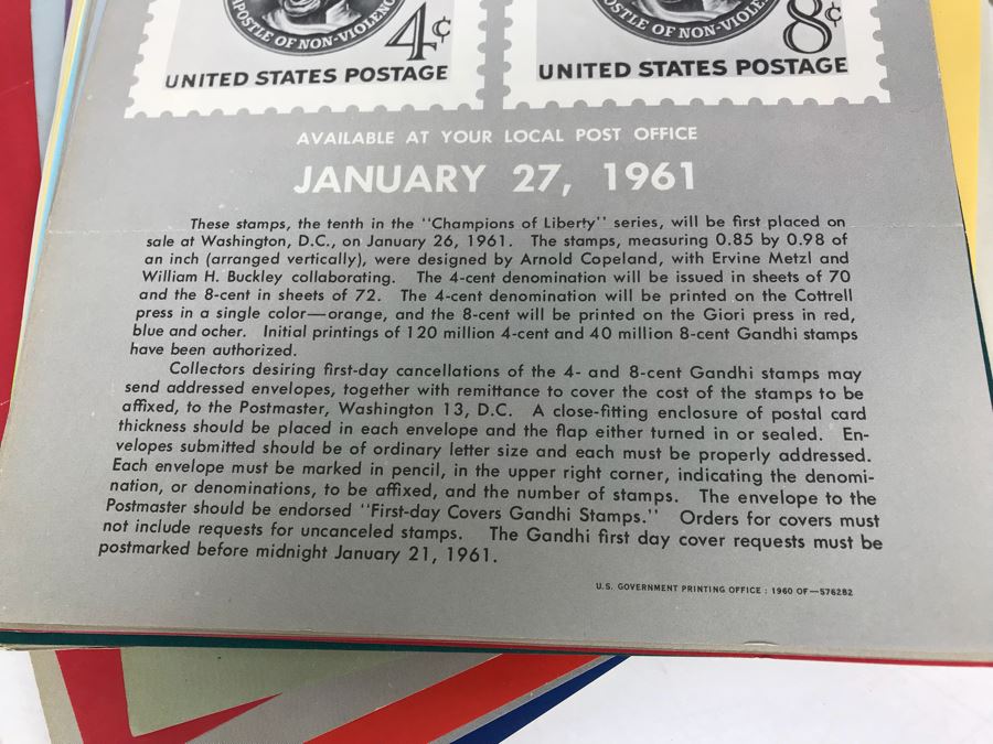 Large Collection Of Vintage United States Postal Service USPS Bulletin Board Flyers Promoting Postage Stamps From 1960's [Photo 4]