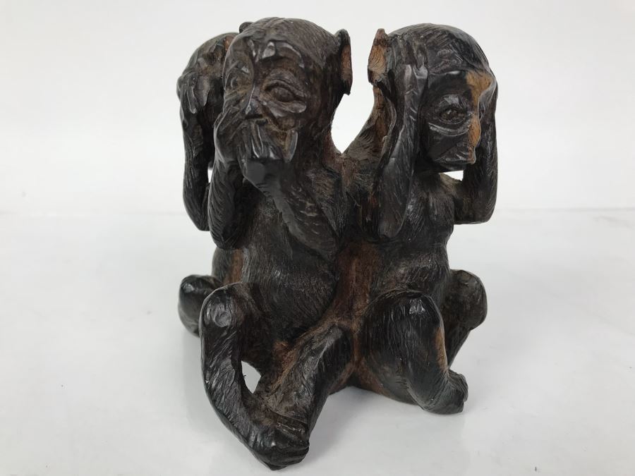 hear no evil monkey figurines