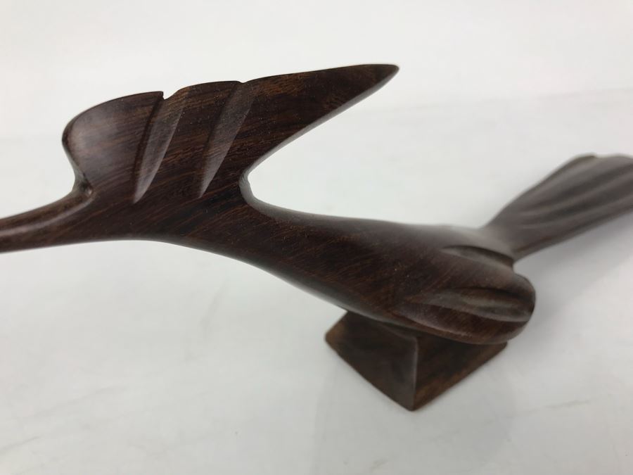 Carved Ironwood Roadrunner Bird [Photo 3]