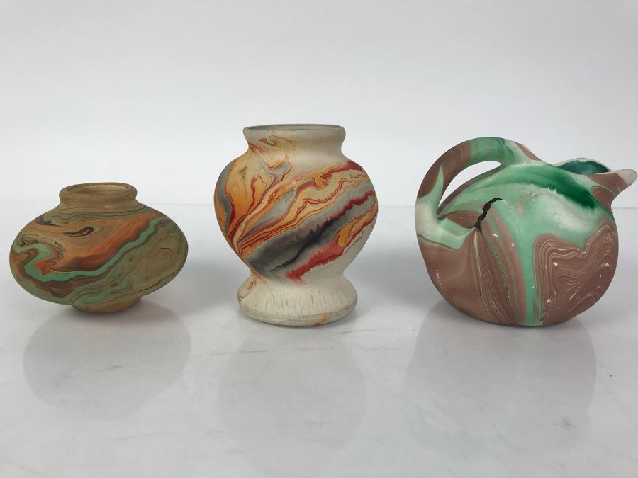 JUST ADDED - (2) Nemadji Indian Pottery And (1) Garden Of The Gods Pottery CO [Photo 1]
