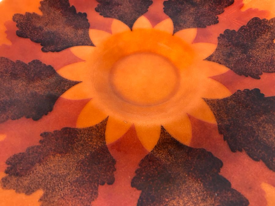 JUST ADDED - (3) Annemarie Davidson Handcrafted Mid-Century Enamel Plates [Photo 5]