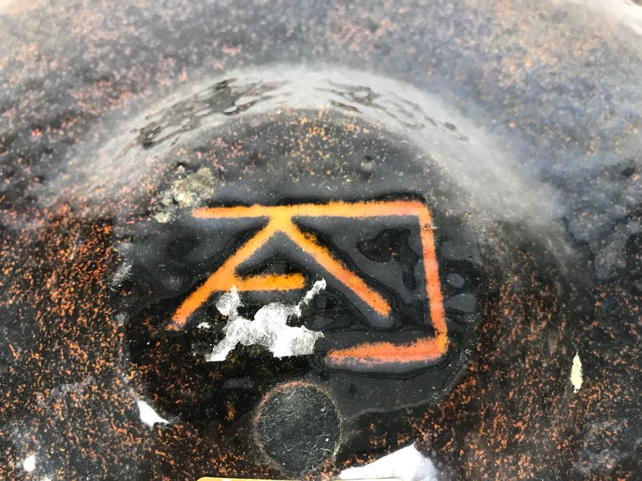 JUST ADDED - (3) Annemarie Davidson Handcrafted Mid-Century Enamel Plates [Photo 12]