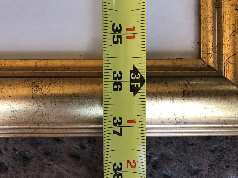 JUST ADDED - Pair Of Gilt Framed Prints Of Vase And Ewer 31' X 37' [Photo 17]